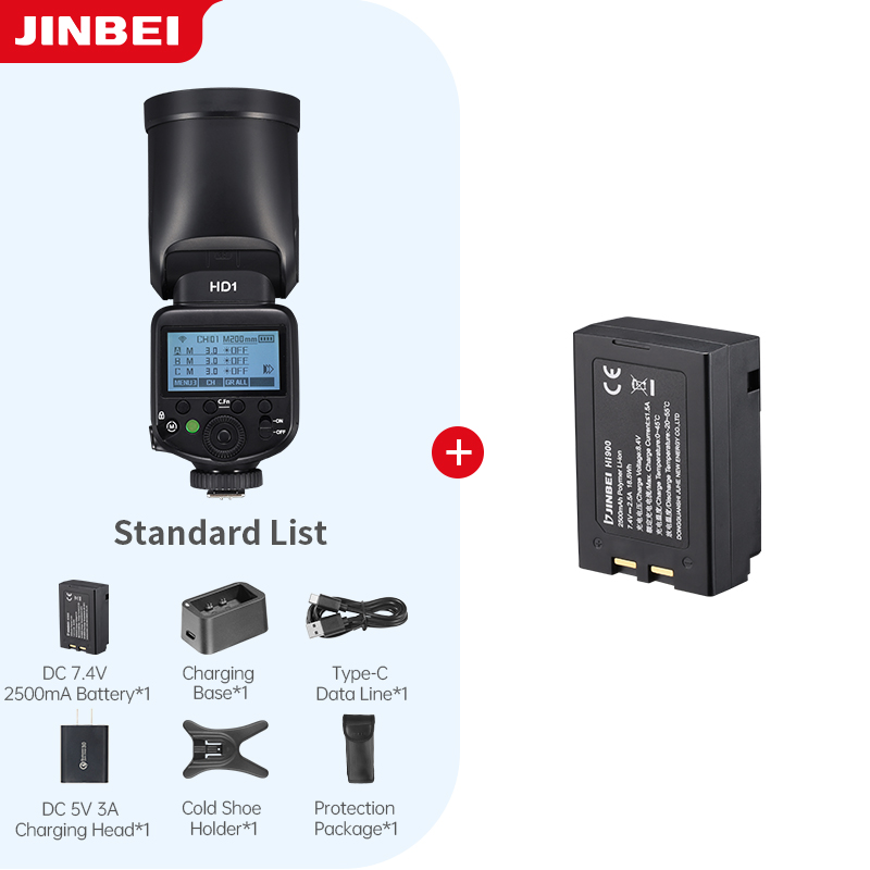 Outdoor Lighting Kit Photography - طقم إضاءة فلاش كاميرا JINBEI HD-1