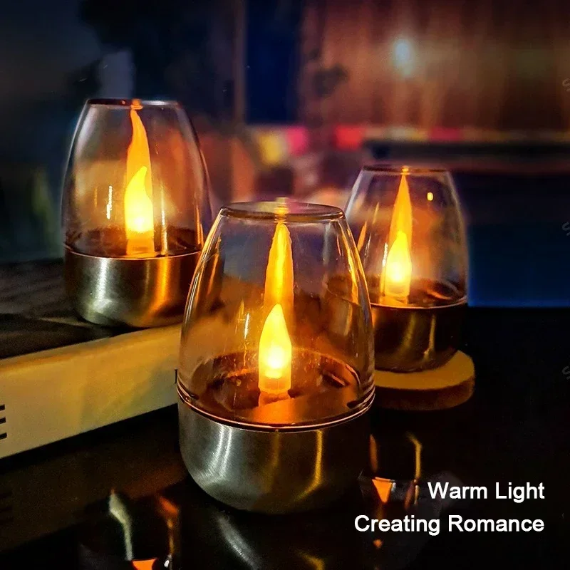 Outdoor Lighting Company - LED الشموع الشمسية ضوء عديمة اللهب