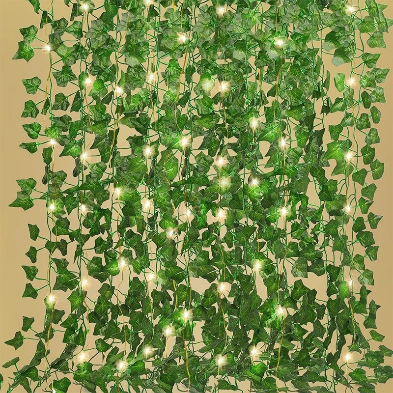 Outdoor Lighting Tree - إكليل اصطناعي من أوراق الشجر بخيط