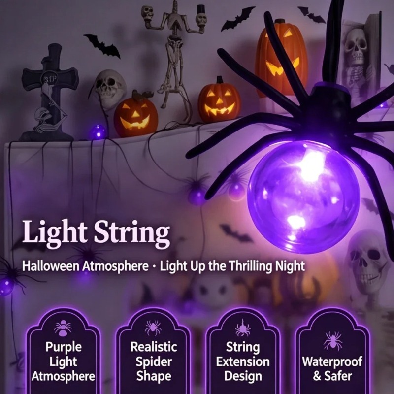 Outdoor Lighting Led - أضواء LED على شكل عنكبوت تعمل