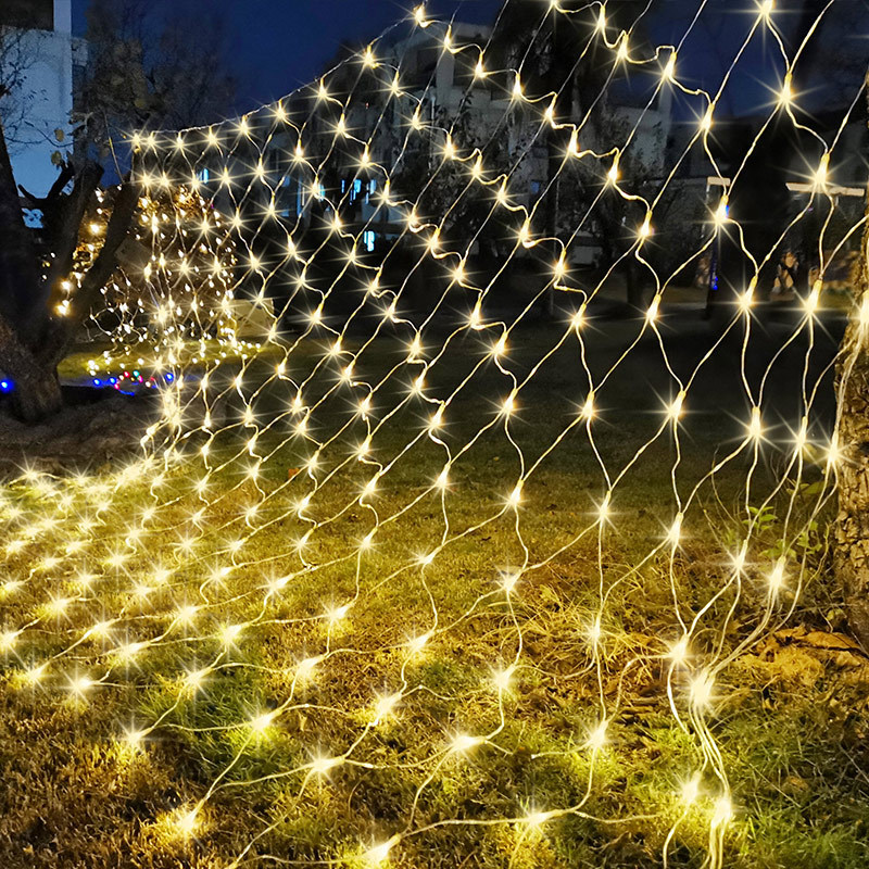 Outdoor Lighting Grid Screen - ستارة إضاءة LED للديكور المنزلي، شبكة