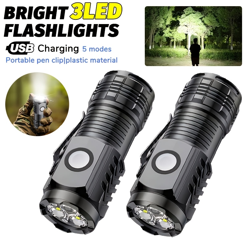 Outdoor Lighting Setup - مصباح يدوي LED محمول صغير وقوي،