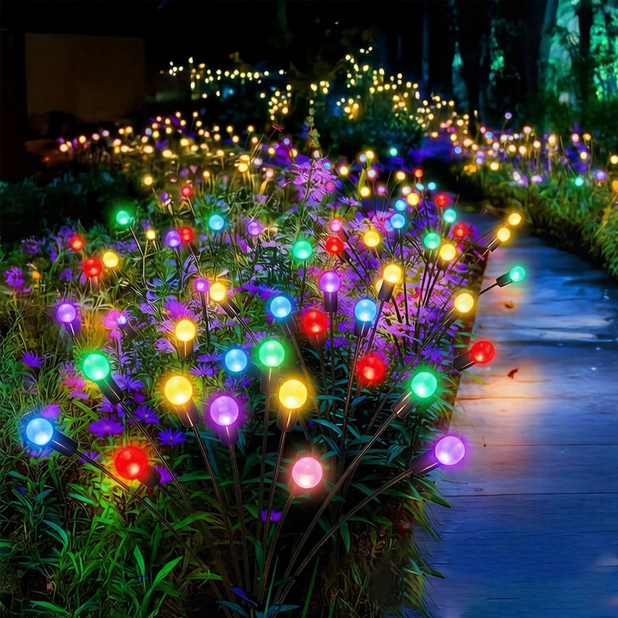 Outdoor Lighting Yard Stakes - أضواء حديقة شمسية LED مقاومة للماء