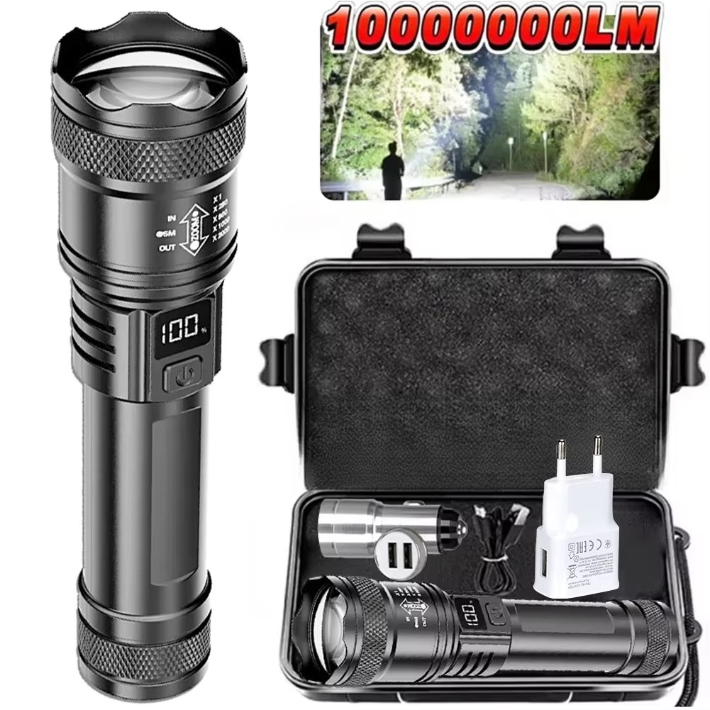 Outdoor Lighting Setup - مصباح يدوي LED قابل لإعادة الشحن