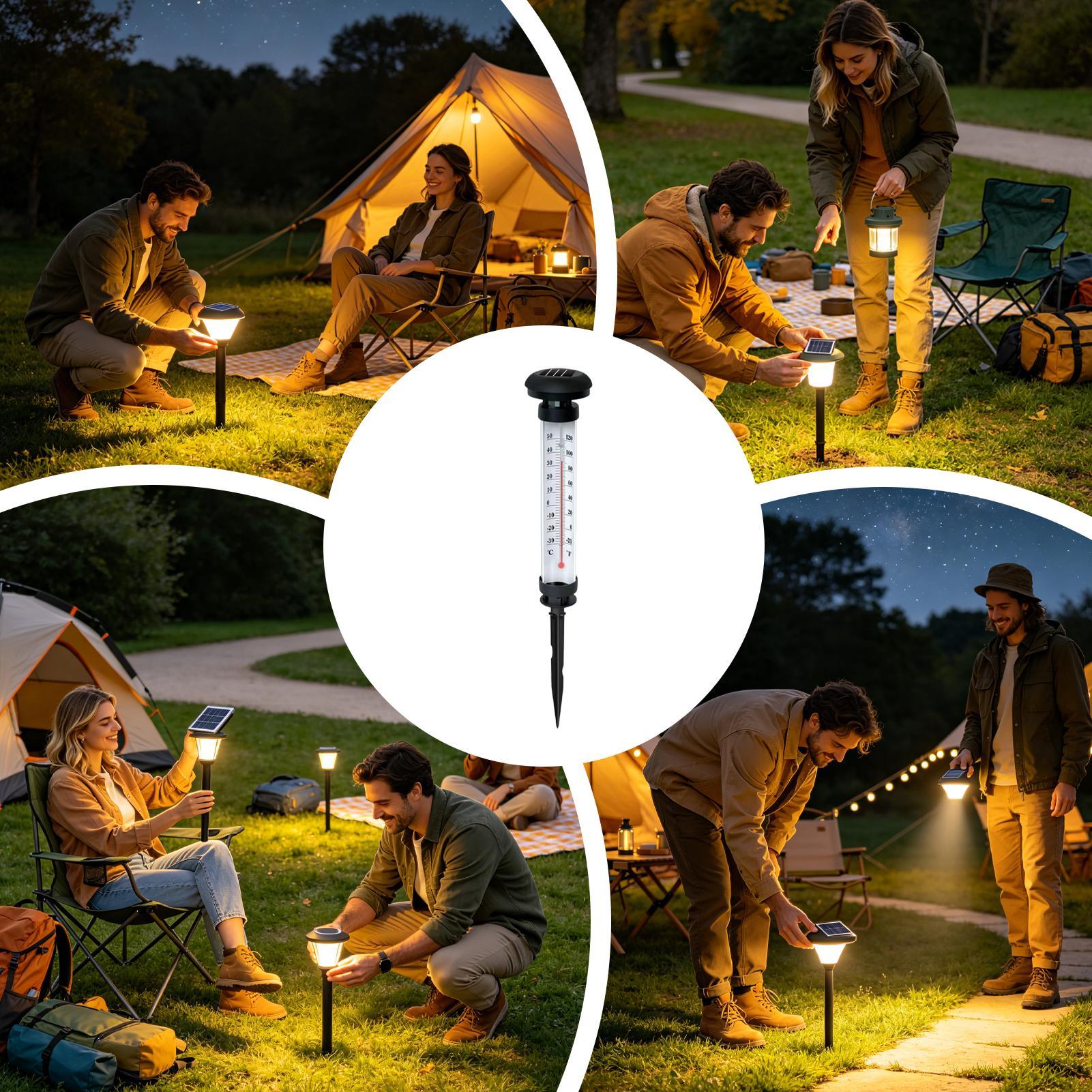 أضواء شمسية للممرات تعمل بالطا - مراجعة Outdoor Lighting Yard Stakes وسعره
