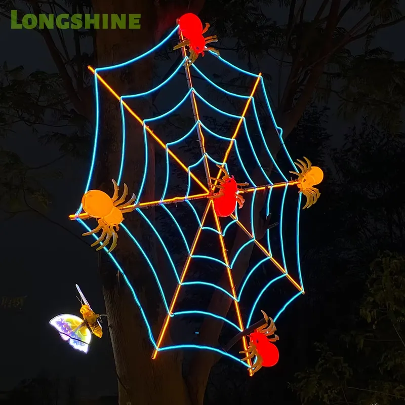 أضواء LED على شكل شبكة عنكبوت  - مراجعة Outdoor Lighting Tree وسعره
