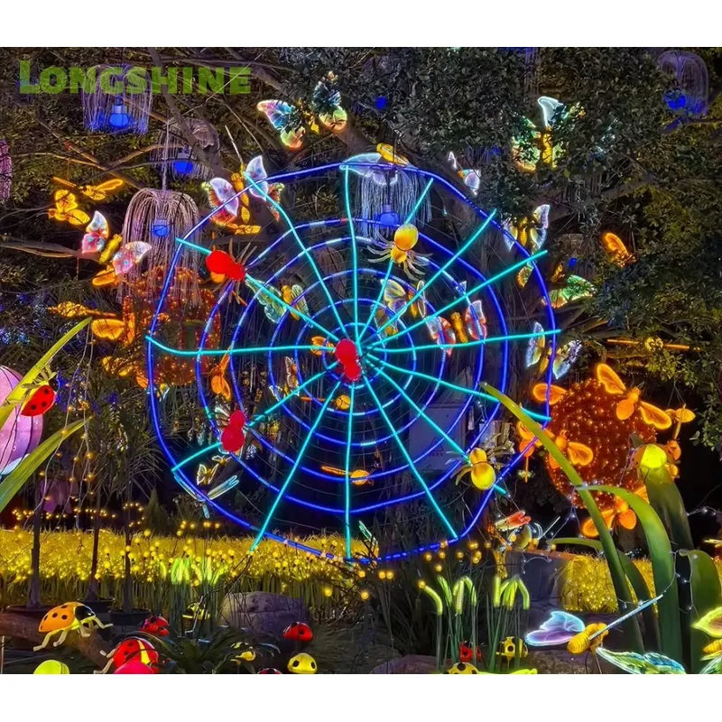 أضواء LED على شكل شبكة عنكبوت  - مراجعة Outdoor Lighting Tree وسعره
