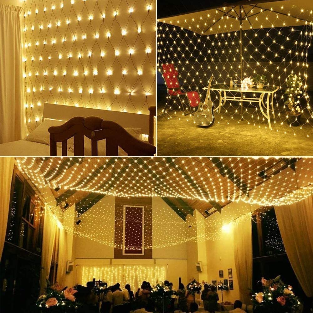 أضواء سلسلة شبكية LED، أضواء س - مراجعة Outdoor Lighting Grid Screen وسعره
