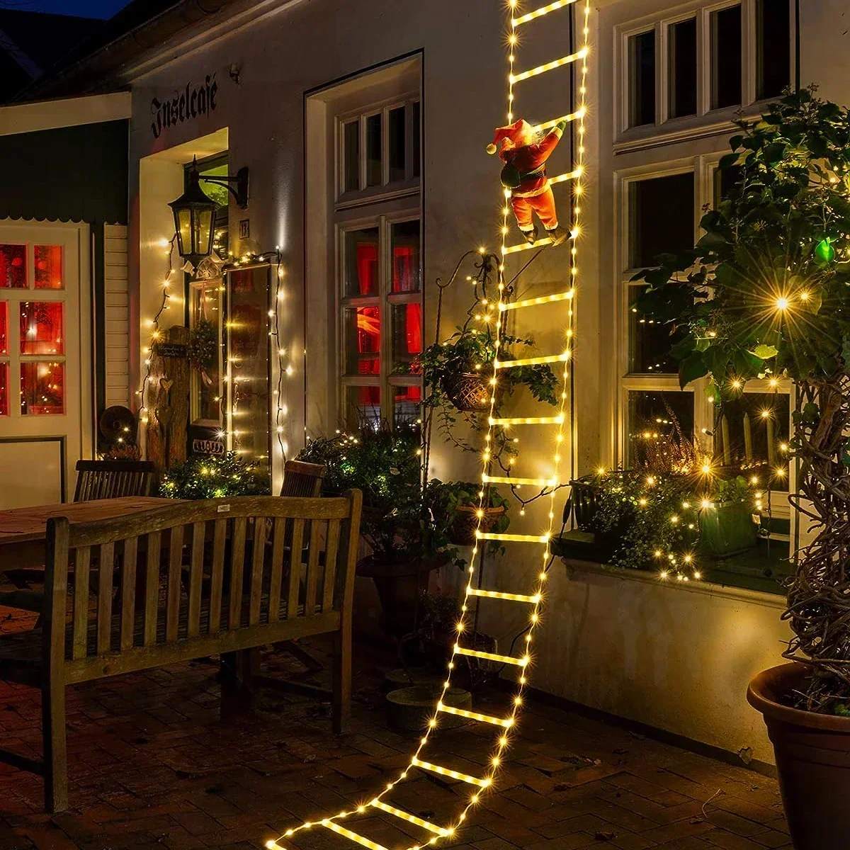 مصباح سلم LED لديكور عيد الميل - مراجعة Outdoor Lighting Tree وسعره