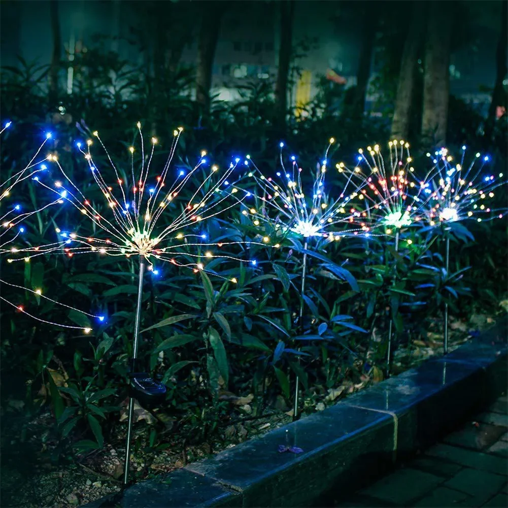 150LED الشمسية حديقة الهندباء  - مراجعة Outdoor Lighting Yard Stakes وسعره