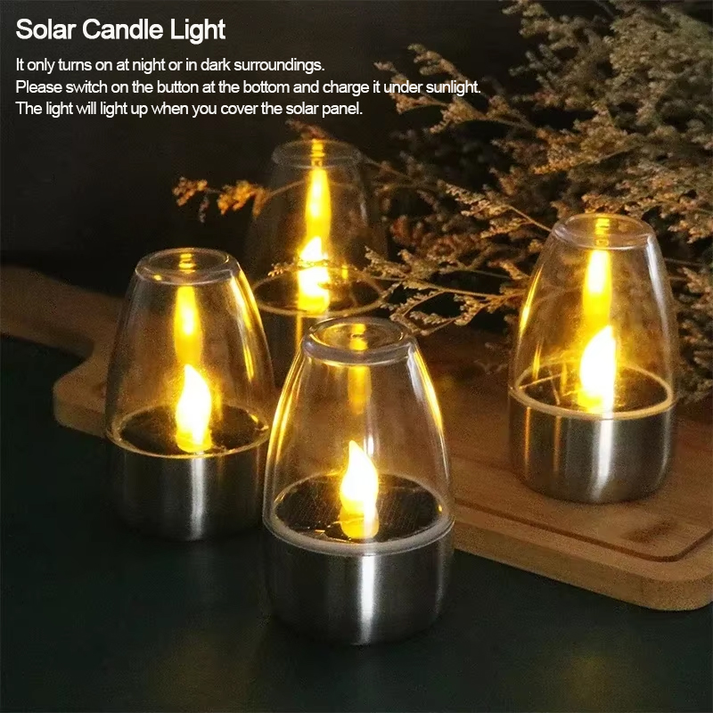 LED الشموع الشمسية ضوء عديمة ا - مراجعة Outdoor Lighting Company وسعره