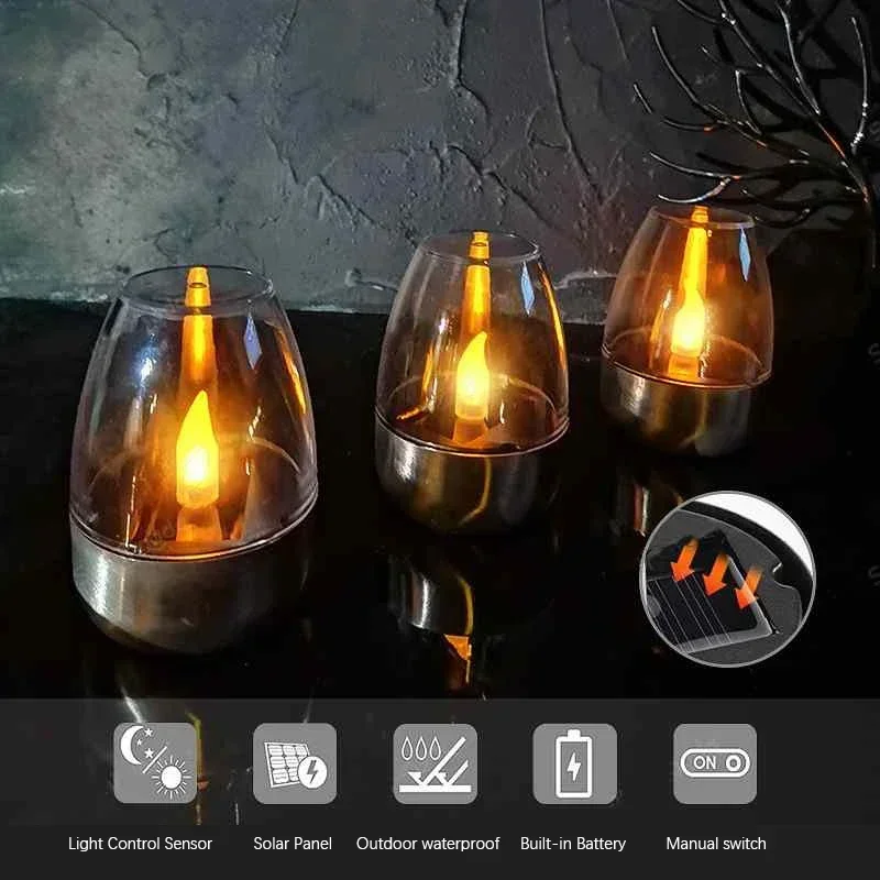 LED الشموع الشمسية ضوء عديمة ا - مراجعة Outdoor Lighting Company وسعره