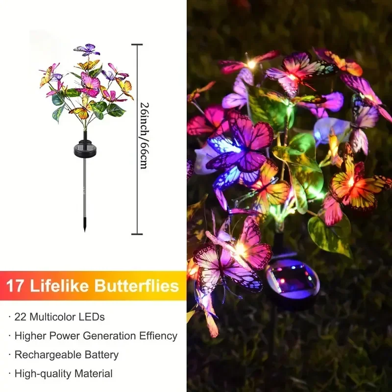 أضواء حديقة الفراشة LED بالطاق - مراجعة Photocell Outdoor Lighting وسعره