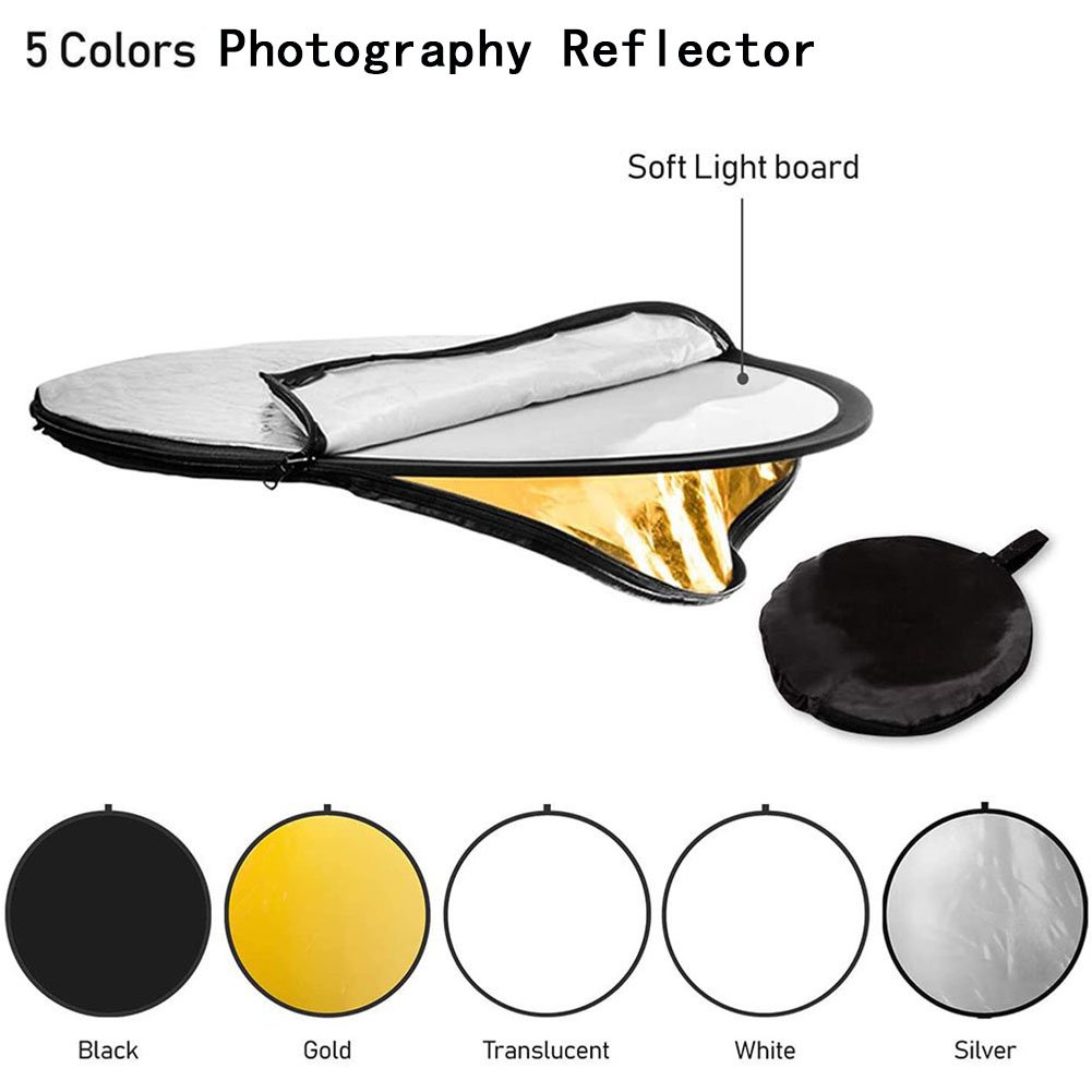 طقم عاكس ضوئي 5 في 1 من MYOBO  - مراجعة Outdoor Lighting Kit Photography وسعره