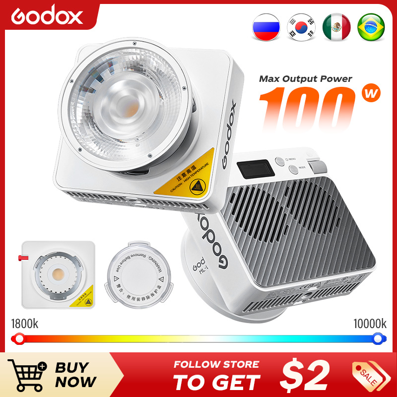 Godox جديد ML100R المحمولة RGB - مراجعة Outdoor Lighting Kit Photography وسعره