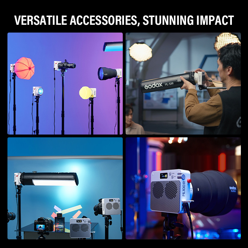 Godox جديد ML100R المحمولة RGB - مراجعة Outdoor Lighting Kit Photography وسعره