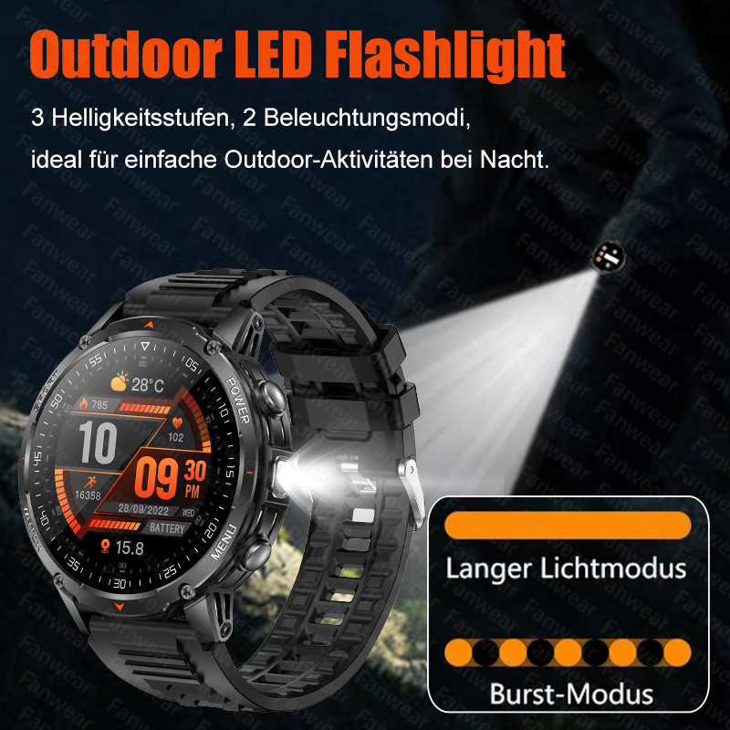 ساعة ذكية رجالية متينة للاستخد - مراجعة Outdoor Lighting Japanese وسعره