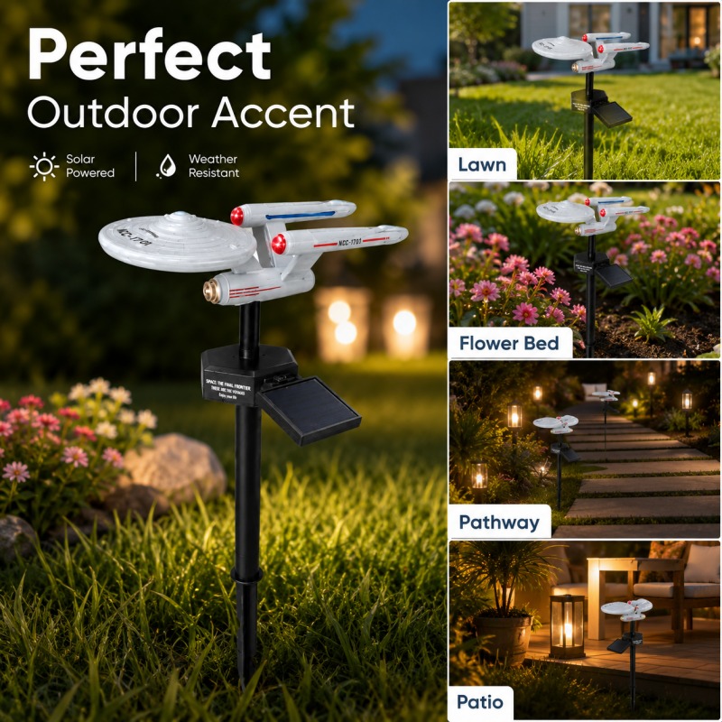 مصباح حديقة شمسي على شكل سفينة - مراجعة Outdoor Lighting Company وسعره
