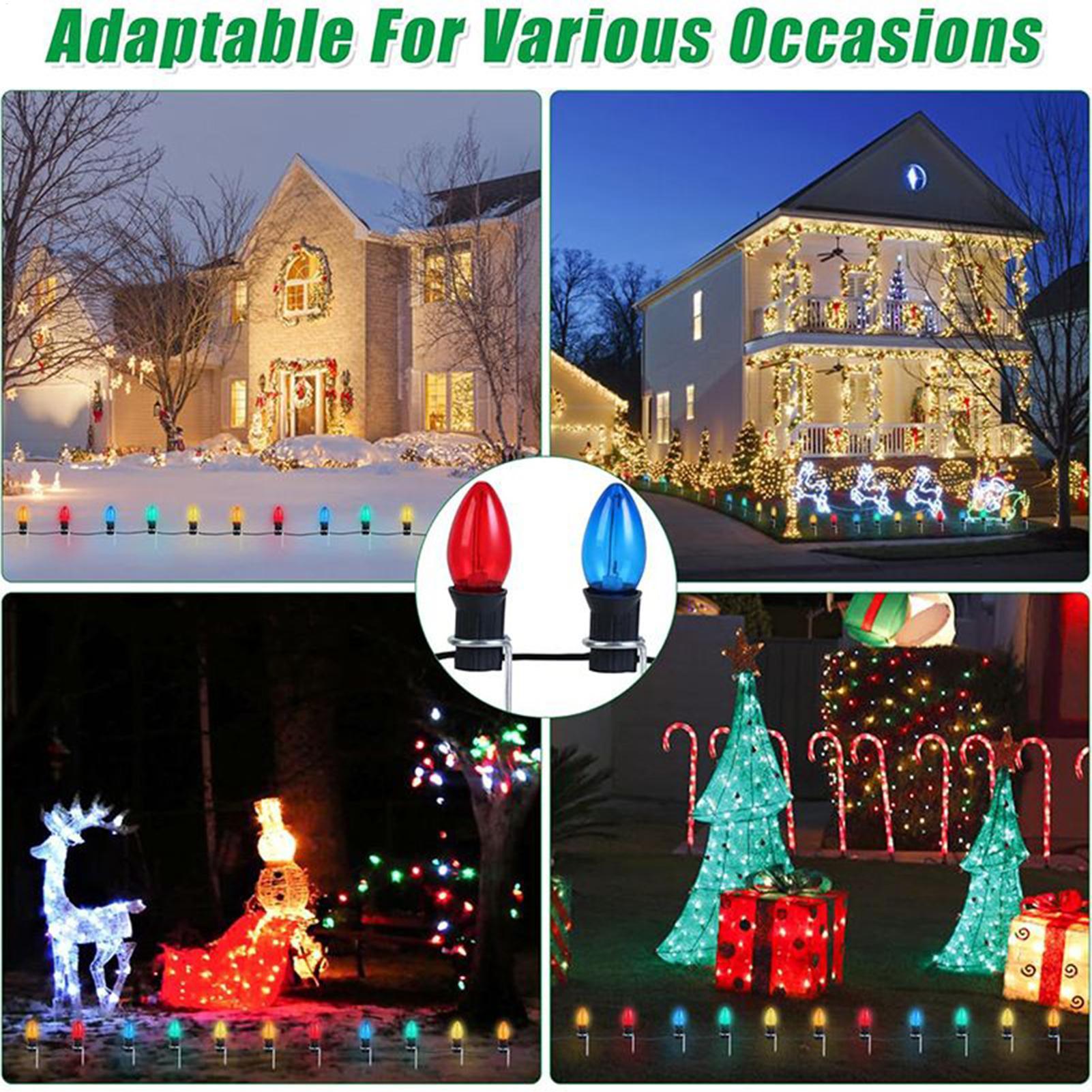 عيد الميلاد ضوء حصص لساحة في ا - مراجعة Outdoor Lighting Yard Stakes وسعره