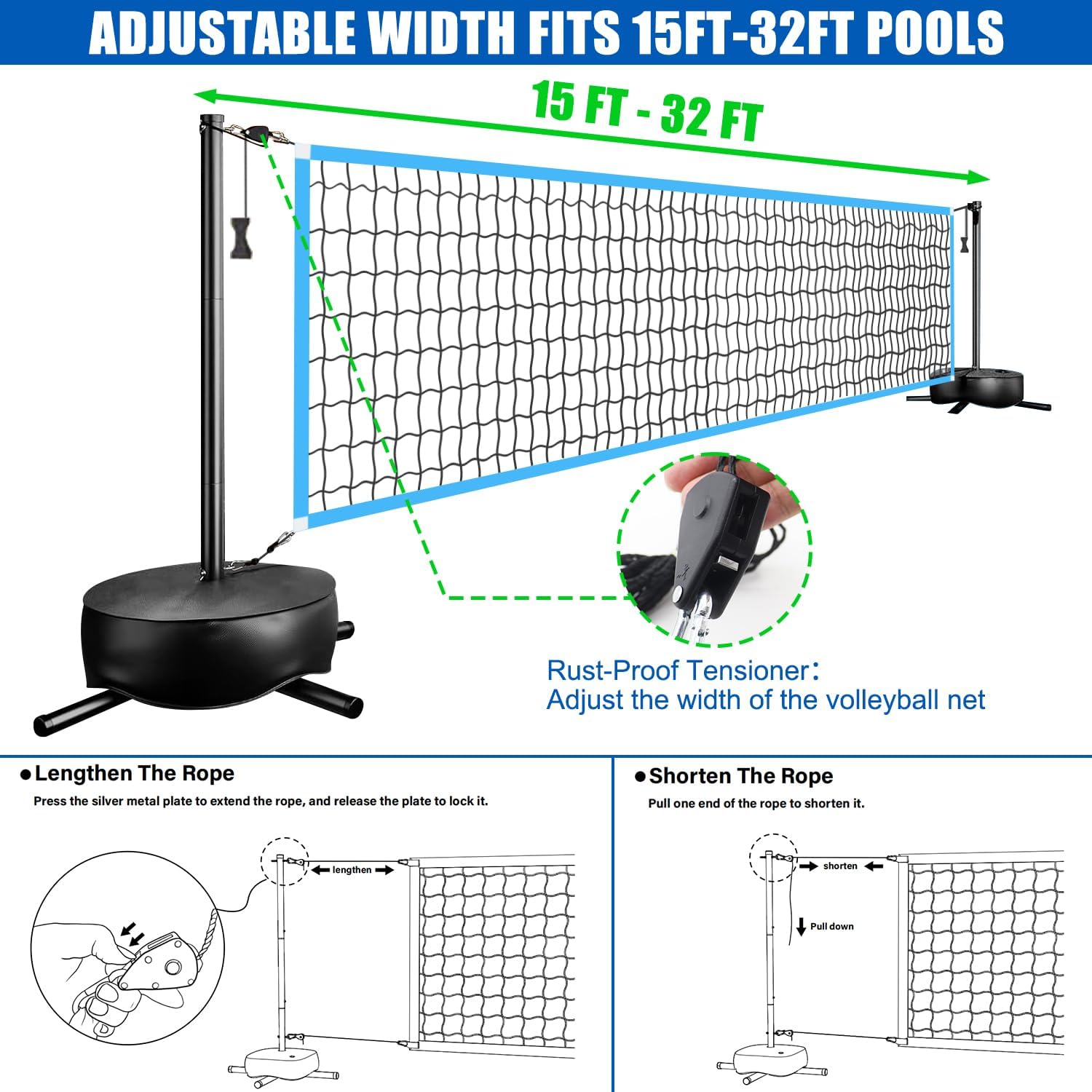 شبكة كرة طائرة محمولة للاستخدا - مراجعة Outdoor Lighting Led وسعره
