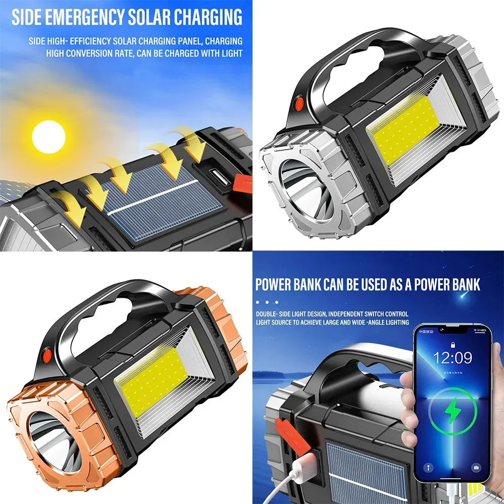 مصباح يدوي LED شمسي عالي الطاق - مراجعة Outdoor Lighting Setup وسعره