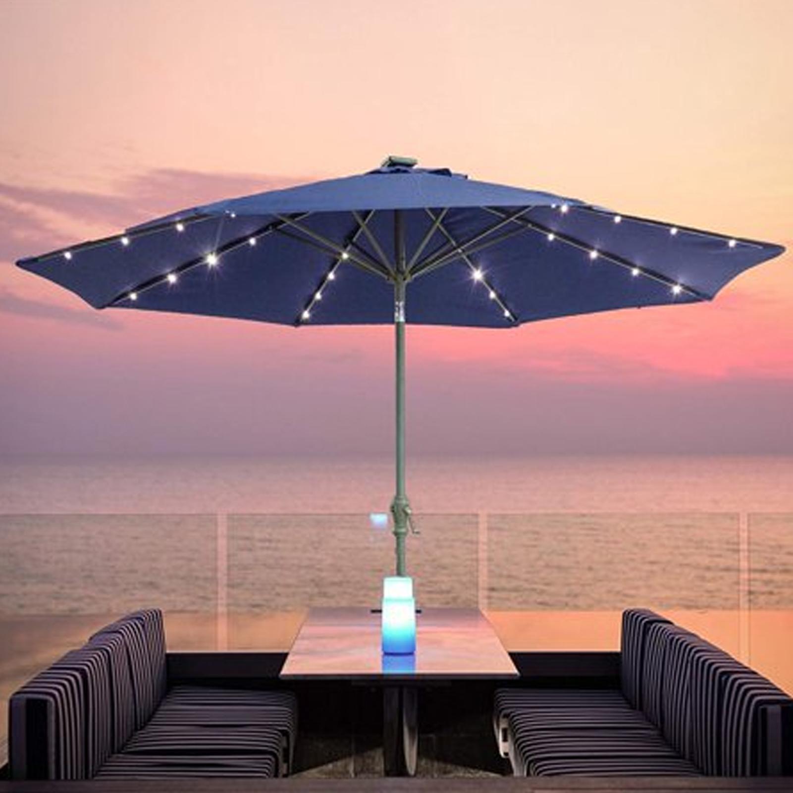 مصباح شمسي على شكل مظلة مع 104 - مراجعة Outdoor Lighting Company وسعره