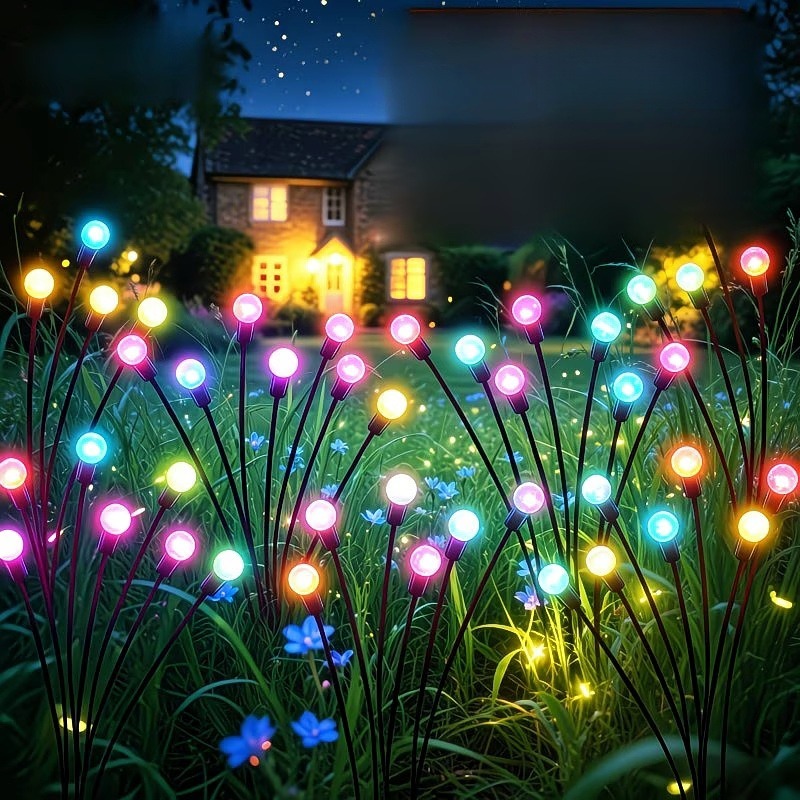 أضواء حديقة شمسية LED مقاومة ل - مراجعة Outdoor Lighting Yard Stakes وسعره