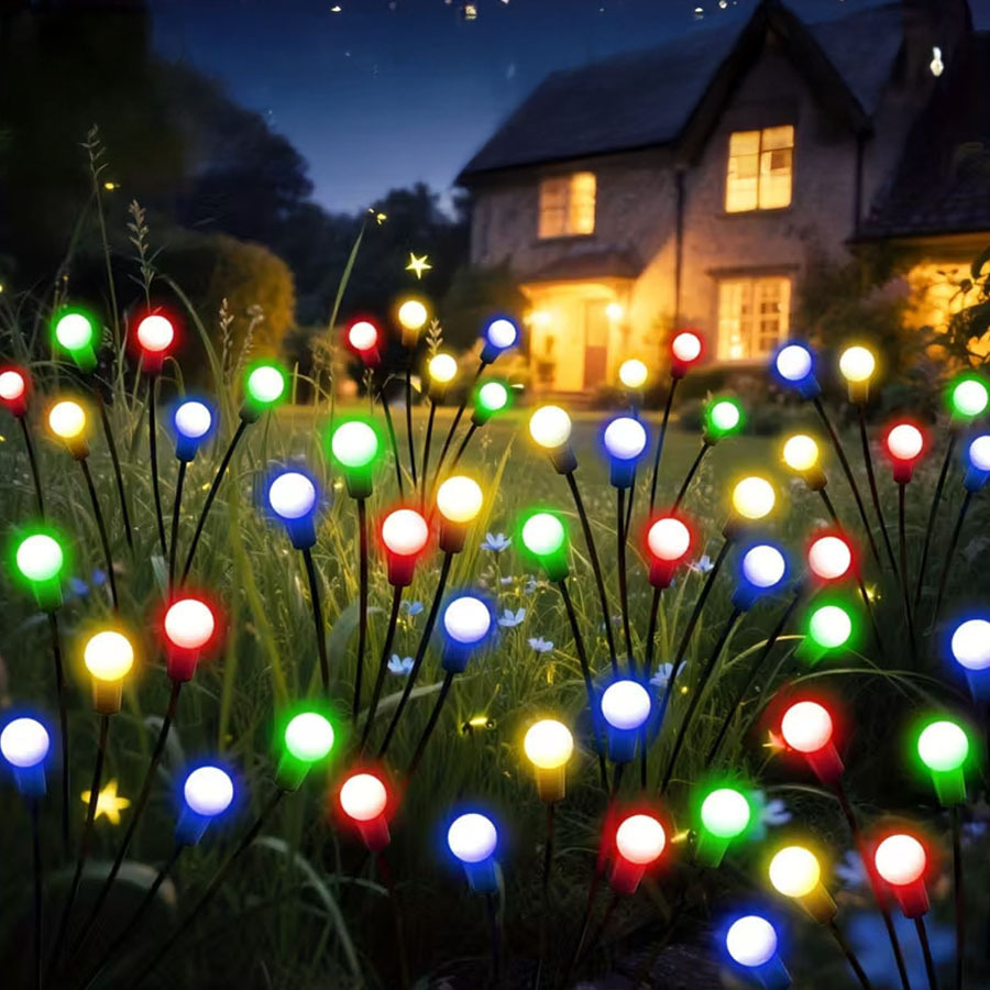 أضواء حديقة شمسية LED مقاومة ل - مراجعة Outdoor Lighting Yard Stakes وسعره
