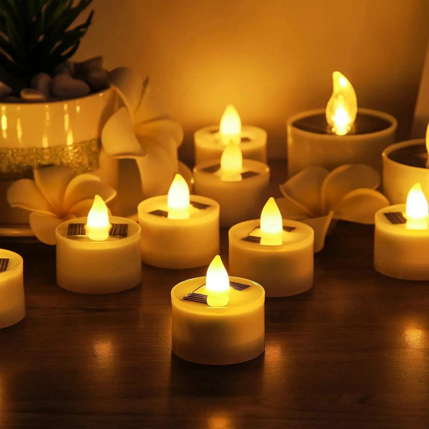 1-10 قطع من شموع الشاي الشمسية - مراجعة Outdoor Lighting Company وسعره