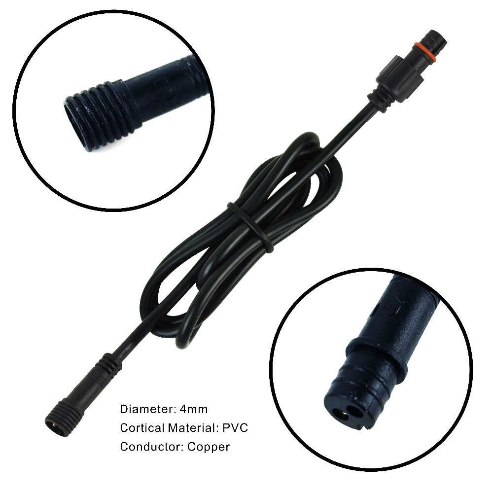 2pin تيار مستمر LED كابل 1 متر - مراجعة Outdoor Lighting Cable وسعره
