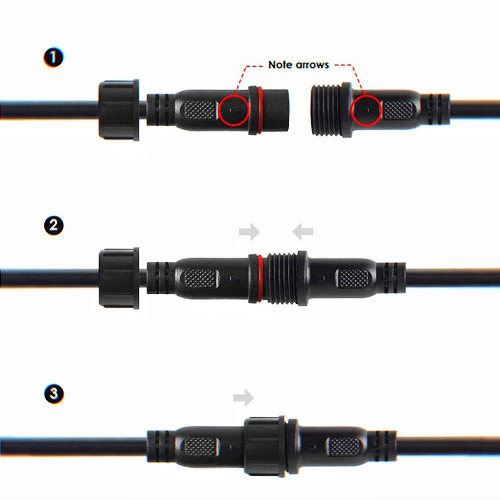 2pin تيار مستمر LED كابل 1 متر - مراجعة Outdoor Lighting Cable وسعره