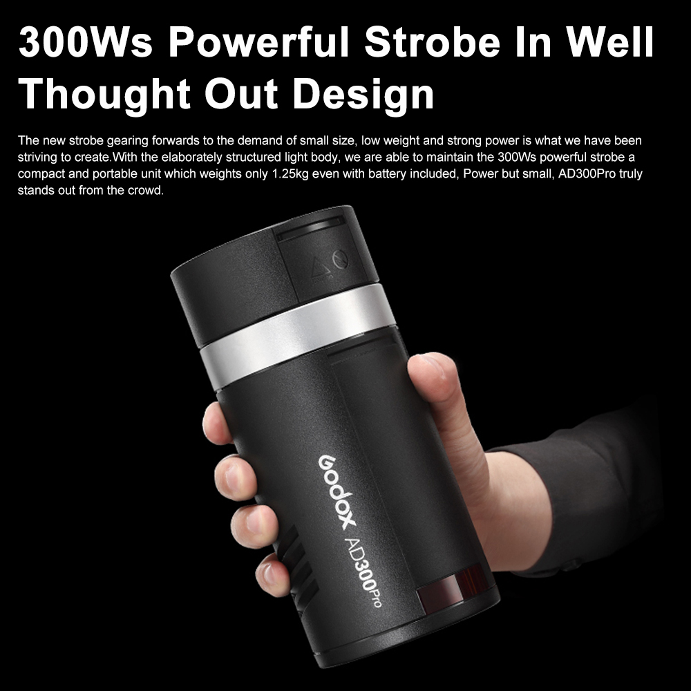 Godox AD300Pro ضوء فلاش خارجي  - مراجعة Outdoor Lighting Kit Photography وسعره