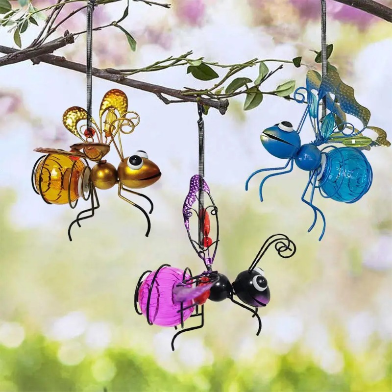 تمثال حشرة شمسي من الحديد مع إ - مراجعة Outdoor Lighting Tree وسعره