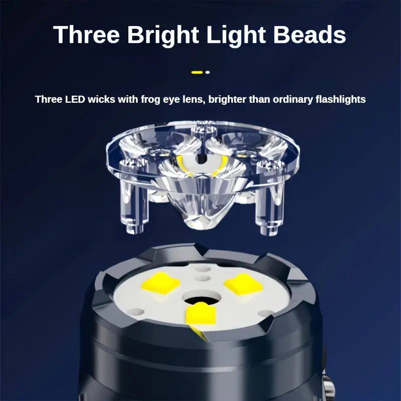 مصباح يدوي صغير 3LED مع مشبك ق - مراجعة Outdoor Lighting Setup وسعره