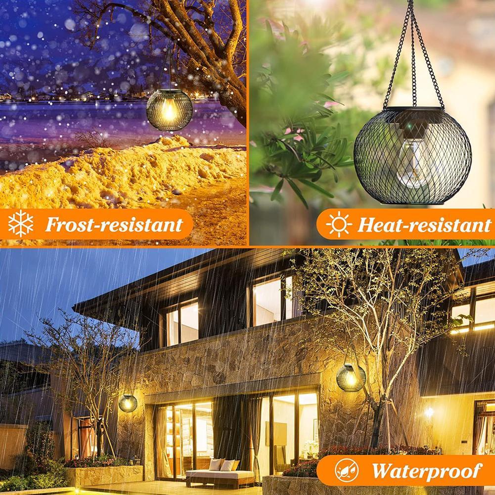 فوانيس شمسية معلقة بتصميم شبكي - مراجعة Outdoor Lighting Grid Screen وسعره