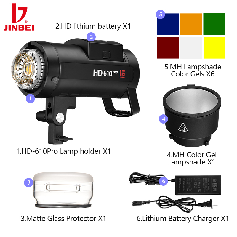 فلاش إضاءة احترافي JINBEI HD61 - مراجعة Outdoor Lighting Kit Photography وسعره