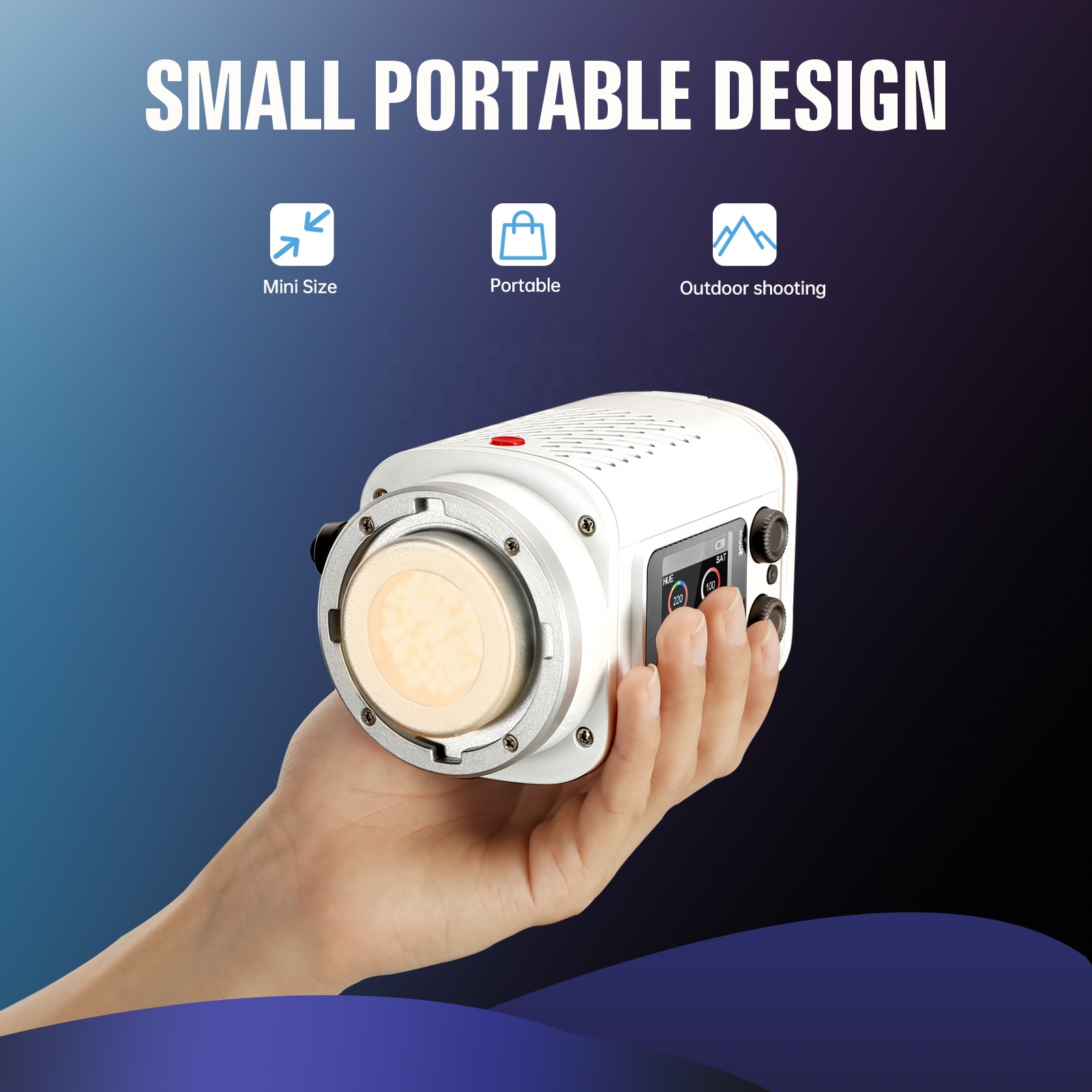 طقم إضاءة فيديو LED محمول فائق - مراجعة Outdoor Lighting Kit Photography وسعره