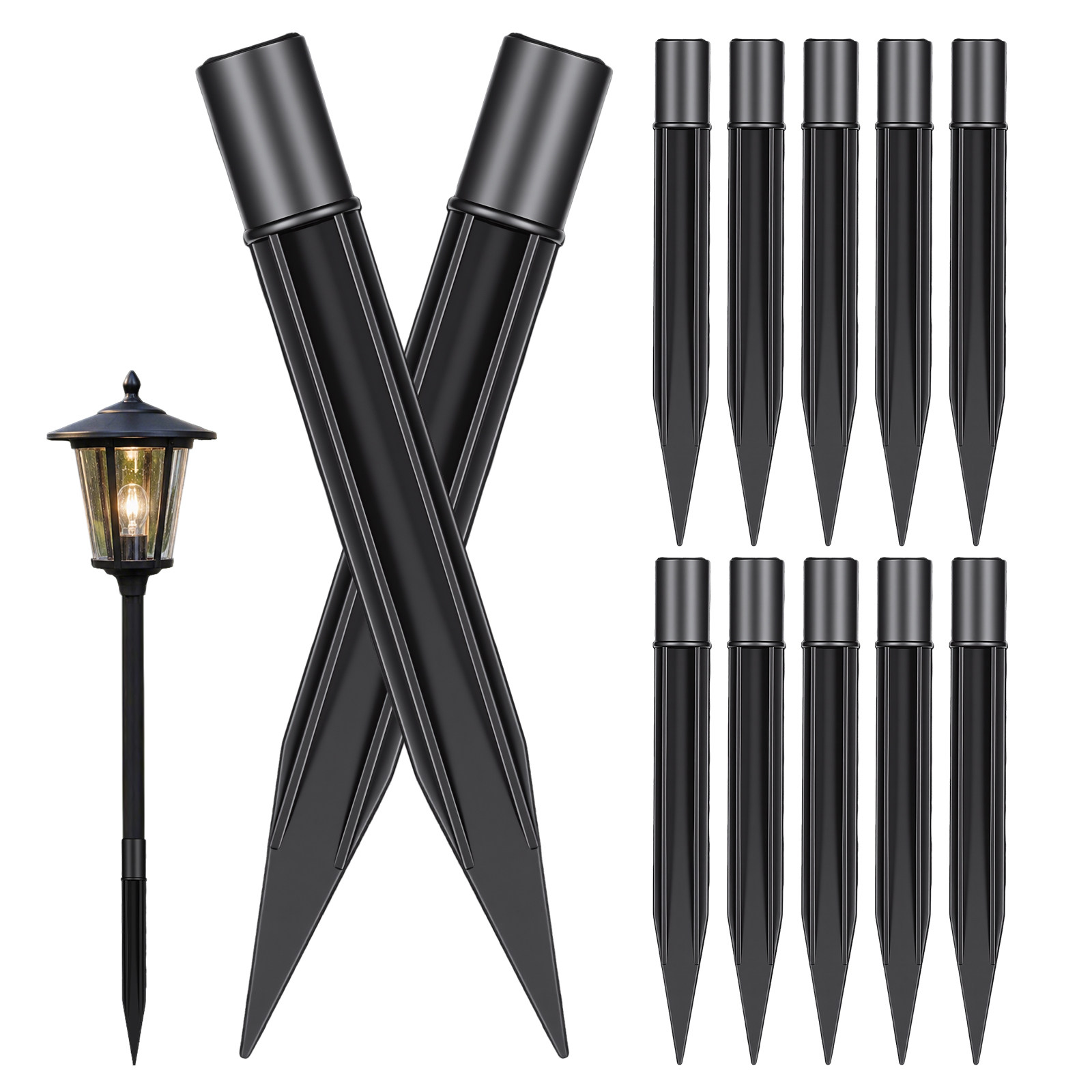 8 قطع من أوتاد التثبيت البلاست - مراجعة Photocell Outdoor Lighting وسعره