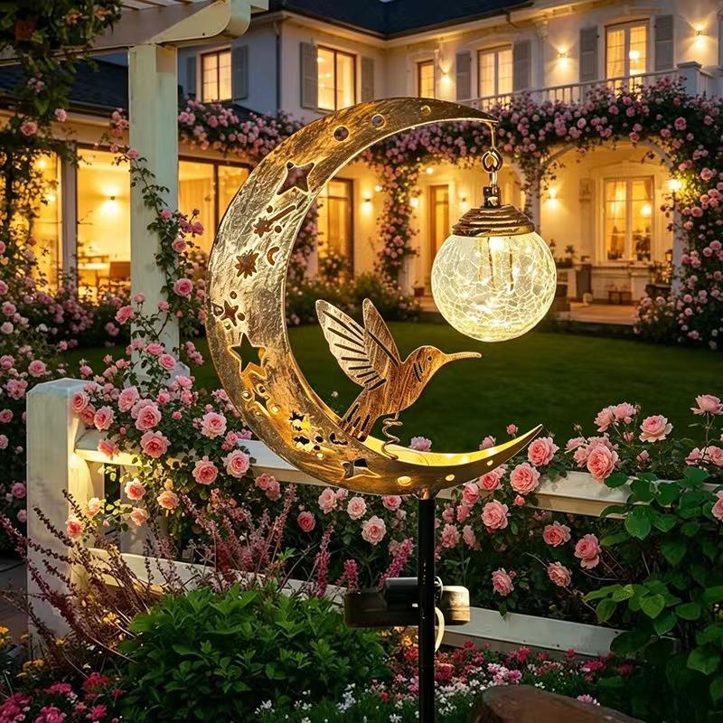 مصباح حديقة شمسي على شكل طائر  - مراجعة Outdoor Lighting Yard Stakes وسعره